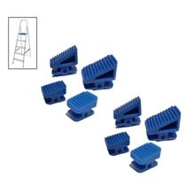 Kit 2 Pé Sapata Para Escada Doméstica De Alumínio (8 Pçs/4 Pares)