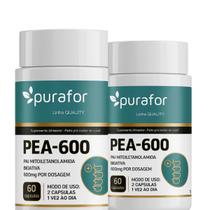 Kit 2 Pea 600 Palmitoiletanolamida 600mg 60 Capsulas Pea Bioativa Antiinflmatorio Natural Suplemento Kit 2 Pea 600 Palmitoiletanolamida 600mg 60 Capsulas Pea Bioativa Antiinflmatorio Natural Suplemento