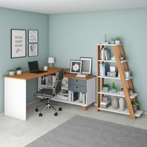 Kit 2 Peças 1 Escrivaninha Gold com 1 Estante Star Kit 2 Peças 1 Escrivaninha Gold com 1 Estante Star