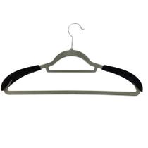 Kit 2 pecas alargador ombro para cabide veludo 4,5x3,5cm - cleanhome