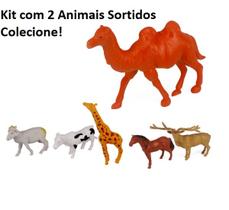 Kit 2 peças Animais de Borracha Colecione