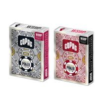 Kit 2 Peças Baralho WSOP Single Deck Verso Vermelho/Preto Copag - 35852