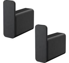 Kit 2 Peças Cabide Simples Banheiro Docol Flat 009609ce Onix Kit 2 Peças Cabide Simples Banheiro Docol Flat 009609ce Onix
