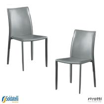 Kit 2 Peças Cadeira Amanda PVC Várias Cores - Rivatti