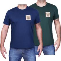 Kit 2 Peças Camiseta Masculina de Algodão