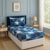 Kit 2 Peças Capa Colchão Solteiro Fronha Com Zíper