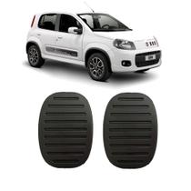 Kit 2 Peças Capa Freio Embreagem Pedal Borracha Uno Vivace Novo Palio Bravo Gran Siena