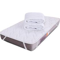 Kit 2 Peças - Capa Protetor Para Colchão De Berço Impermeável 130x60cm 100% Algodão - BF Colchões