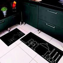 Kit 2 peças, Capacho para Cozinha, Antiderrapante 120x40 cm / 60x40cm