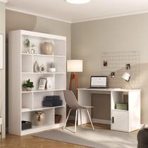 Kit 2 Peças com Escrivaninha e Estante para Livros Marsala Espresso Móveis