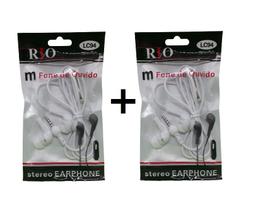 Kit 2 Peças de Fone de Ouvido com Microfone Som Stereo 1,20 Mt