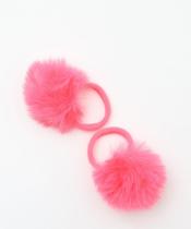 Kit 2 Peças Elásticos De Cabelo Pompom Marisa Rosa-28111 Kit 2 Peças Elásticos De Cabelo Pompom Marisa Rosa-28111