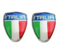 kit 2 peças emblemas escudo Itália em 3D fita dupla face Palio stilo ideia Siena