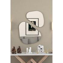 Kit 2 peças Espelho orgânico abstrato Futurista de lançamento, médio e grande