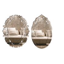 Kit 2 Pecas Espelho Veneziano Decorativo 60x40 3884 e 3882