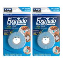 kit 2 peças Fita Dupla Face Espuma 1,50Mt Fixa Tudo Tekbond