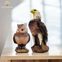 Kit 2 Peças Gavião e Coruja Espanta Pombos Passarinho Pardal Pintura Personalizada - AVB DECOR Kit 2 Peças Gavião e Coruja Espanta Pombos Passarinho Pardal Pintura Personalizada - AVB DECOR