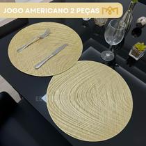 Kit 2 Peças Jogo Americano Para Mesa Posta Impermeável Luxo Premium Kit 2 Peças Jogo Americano Para Mesa Posta Impermeável Luxo Premium