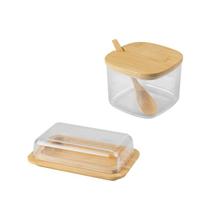 Kit 2 Peças Mesa Posta Açucareiro E Mantegueira Ou Bambu Kit 2 Peças Mesa Posta Açucareiro E Mantegueira Ou Bambu