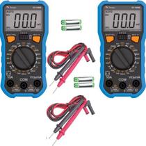 Kit 2 Peças Multimetro Digital Minipa Et-1100b Profissional