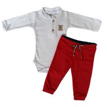 Kit 2 Peças Pagão Completo Bebe Mijão Body Barquinho Malha Kit 2 Peças Pagão Completo Bebe Mijão Body Barquinho Malha