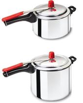 Kit 2 Peças Panela de Pressão 3,0 e 7,0 Litros Globo 3 anos de Garantia
