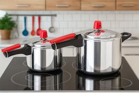 Kit 2 Peças Panelas De Pressão 7,0 E 10,0 Litros E Globo