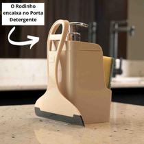 Kit 2 Peças Para Pia Cozinha Com Porta Detergente Quadrado E Rodinho UZ Kit 2 Peças Para Pia Cozinha Com Porta Detergente Quadrado E Rodinho UZ