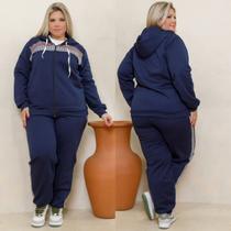 Kit 2 Peças Plus Size Feminino De Inverno Calça E Blusa G1