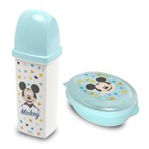 Kit 2 peças Porta Escova Multiuso e Saboneteira Mickey Minnie Kit 2 peças Porta Escova Multiuso e Saboneteira Mickey Minnie