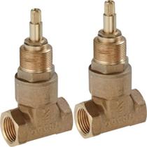 Kit 2 Peças Registro Gaveta 1/2 Docol Base Cobre 25130500 Marrom Bruto Kit 2 Peças Registro Gaveta 1/2 Docol Base Cobre 25130500 Marrom Bruto