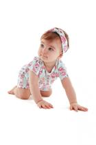 Kit 2 peças Romper com Faixinha Love - UP BABY Kit 2 peças Romper com Faixinha Love - UP BABY