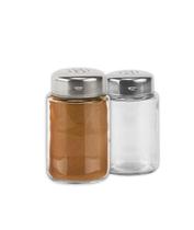 kit 2 peças Saleiro e Pimenteiro com Tampa Inox Euro