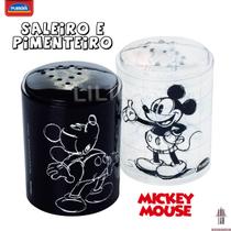 Kit 2 peças Saleiro e Pimenteiro Empilhável do Mickey - Plasutil Kit 2 peças Saleiro e Pimenteiro Empilhável do Mickey - Plasutil