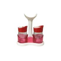 Kit 2 Pecas Saleiro e Pimenteiro Vidro Casambiente - Casambiente