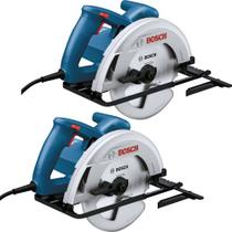 Kit 2 Peças Serra Circular Elétrica 1300w Gks130 Bosch 110v