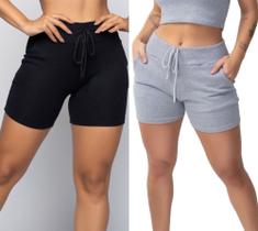 Kit 2 peças SHORT BERMUDINHA FEMININA de Ribana Kit 2 peças SHORT BERMUDINHA FEMININA de Ribana