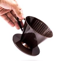 Kit 2 Peças Suporte de Filtro de Café Colorido com Alça e Pé Kit 2 Peças Suporte de Filtro de Café Colorido com Alça e Pé