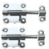 Kit 2 Peças Tarjeta Fecho Ferrolho Trinco Silvana Zincado 2