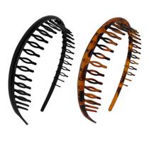 Kit 2 Peças Tiara Acrilico Com Dente Infantil Sofia