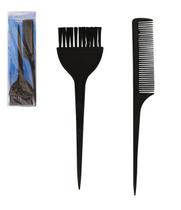Kit 2 peças Tintura Pintura para Cabelo Pincel e Pente com Cabo Fino Kit 2 peças Tintura Pintura para Cabelo Pincel e Pente com Cabo Fino