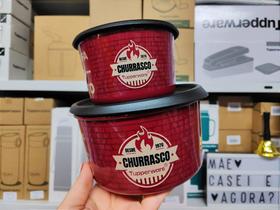 Kit 2 Peças Tupperware Sabor na Brasa - Armazenamento Vermelho Kit 2 Peças Tupperware Sabor na Brasa - Armazenamento Vermelho