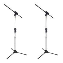 Kit 2 Pedestal De Microfone Girafa Smmax Ibox