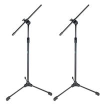 Kit 2 Pedestal Suporte Para Microfone Estante Girafa Trava Rápida Kit 2 Pedestal Suporte Para Microfone Estante Girafa Trava Rápida