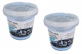 Kit 2 Pedra Azul Em Pasta P Polimento (500gr) Roda Tanq Crom Kit 2 Pedra Azul Em Pasta P Polimento (500gr) Roda Tanq Crom