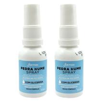 Kit 2 Pedra Hume em Spray Farmax com Glicerina 30ml Adstringente e PósBarba