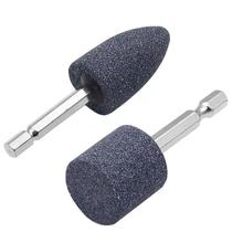 Kit 2 Pedras Esmeril Afiar Desbaste Rotativas p/ Furadeira