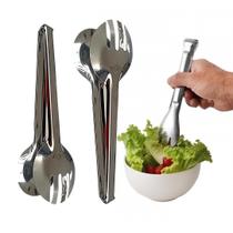 Kit 2 Pegador de Inox Salada Pão Fritura para Buffet Restaurante