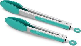 Kit 2 Pegadores De Alimentos De Aco Inoxidavel Premium E Silicone