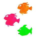 Kit 2 Peixinhos Emborracho Gel Brinquedo Anti-Stress Com Led